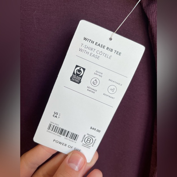 Athleta With Ease Rib Tee - Picture 5 of 5